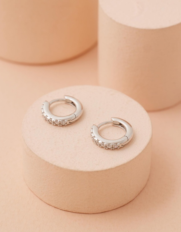 EL&RO Jewellery - April Diamond Birthstone Huggies
