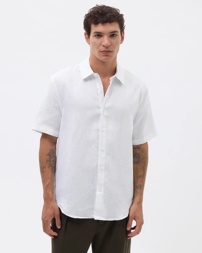 AERE - Euro Resort Linen SS Shirt