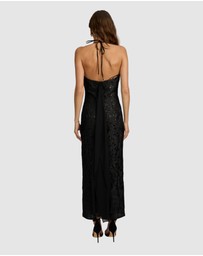Romance by Honey and Beau - Crechia Jacquard Midi Dress