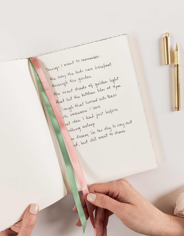 Bespoke Letterpress - Linen Bound Blank Journal - Bramblefloss