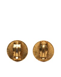 Pre-Loved by Azura Reborn - Pre-Loved CC Gold Plated Round Clip On Earrings