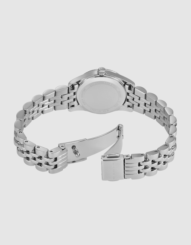 Michael Kors - Lexington Silver Tone Analogue Watch