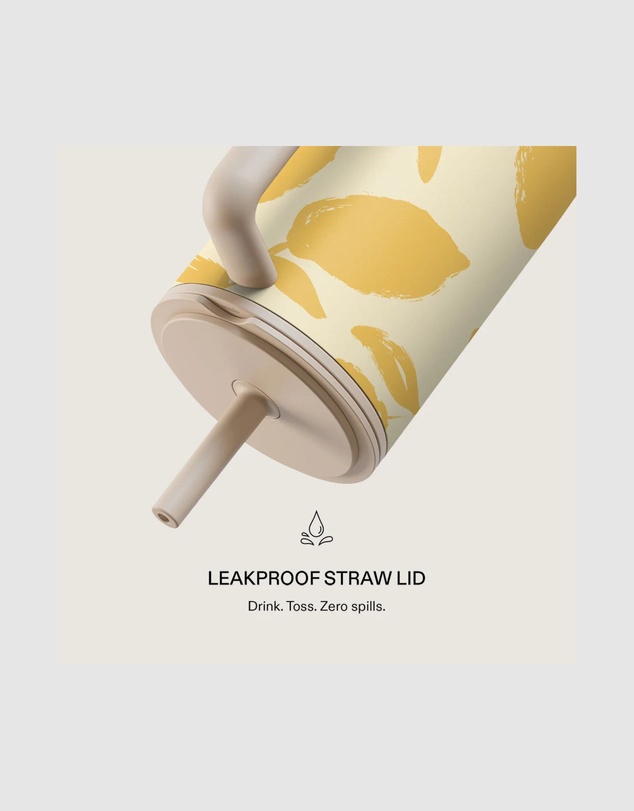 Burga - Burga Leakproof Tumbler 1.2L Insulated Lemon Tart