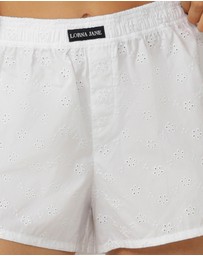 Lorna Jane - Cherish Broderie Shorts