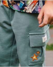 Fleur Harris - 'Out of This World' Track Pant in Dusty Teal
