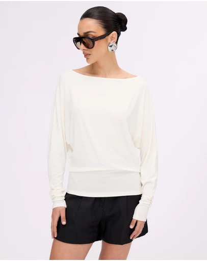 Minima Esenciales - Tia Bat Wing Long Sleeve Top