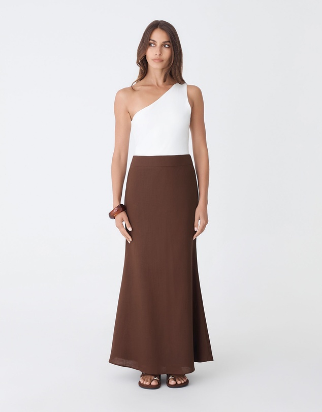 Forcast - Amelia Linen Blend Maxi Skirt