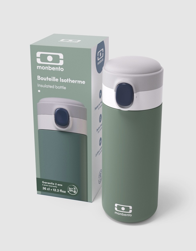 Monbento - Monbento Mb Pop Insulated Bottle - Green Natural