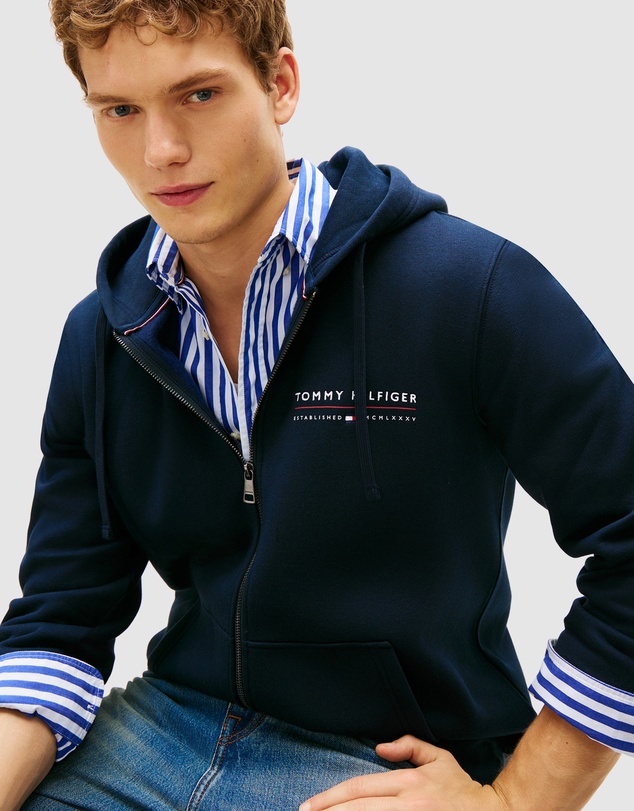 Tommy Hilfiger - Logo Terry Zip-Thru Hoody