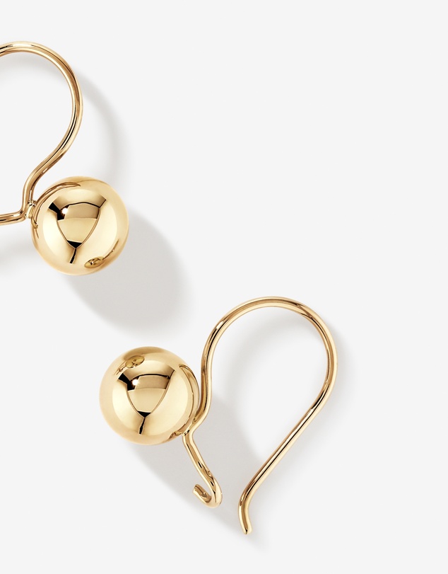 Michael Hill - 7mm Euroball Earrings in 10kt Yellow Gold