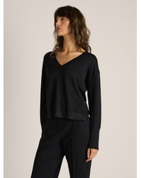 Fate + Becker - Oriane Sparkle V-Neck Knit