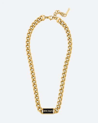 Palm Angels - Martino GP Plaque Chain Necklace