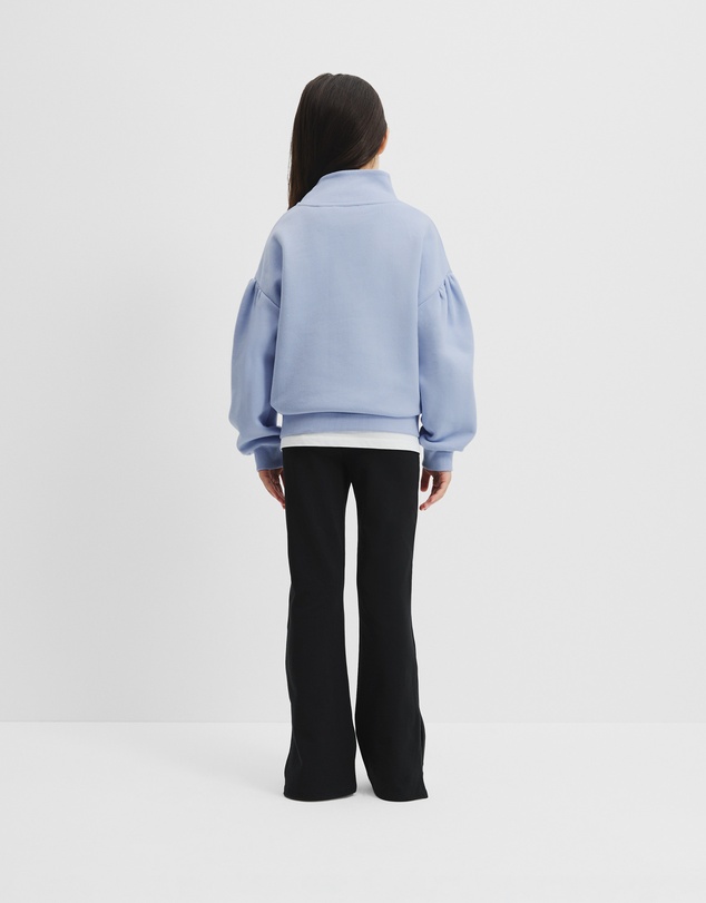 Country Road - Australian Cotton Blend Sequin Half Zip Sweat