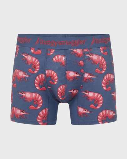 Budgy Smuggler - Men's Underwear Trunks in Navy Prawns