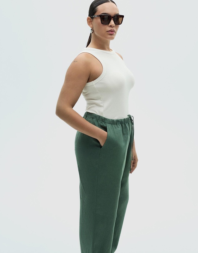 M.N.G - Musgo Straight Linen-Blend Trousers
