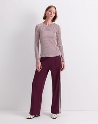 Sportscraft - Stripe Lurex Long Sleeve Magic Tee