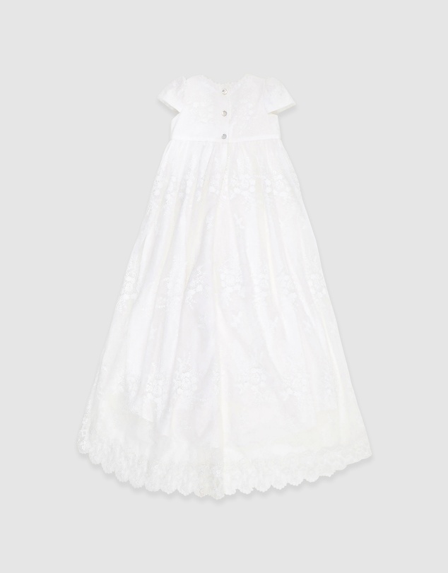 Bebe by Minihaha - Open Back Christening Dress With Bloomers
