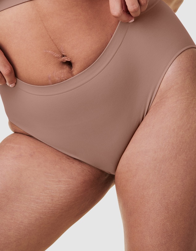 Bravado - Recycled Nylon, Cotton & Modal High Waist Seamless Brief