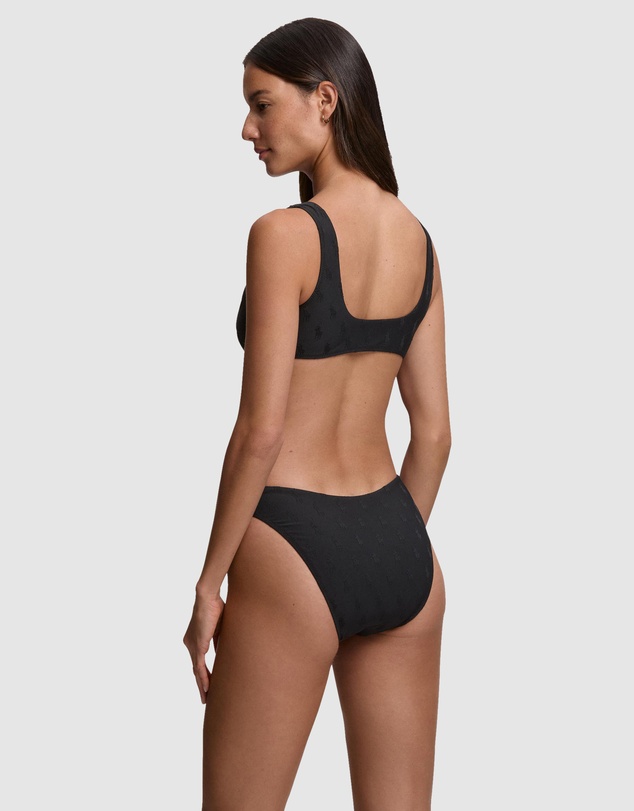 Polo Ralph Lauren - Logo Jacquard Deep Scoop Bikini Top