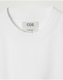 COS - OVERSIZED HEAVYWEIGHT MOCK-NECK T-SHIRT
