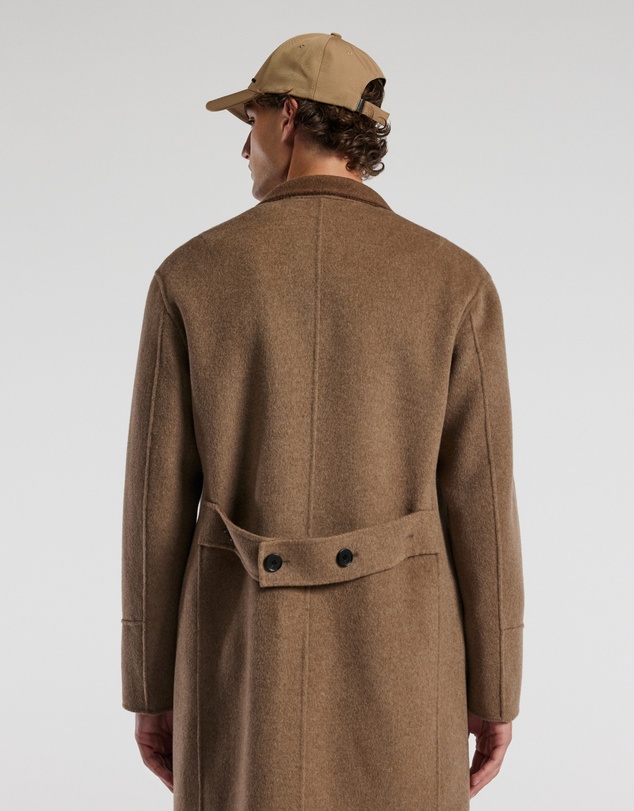 Calibre - Double Face Funnel Neck Coat Beige Combo