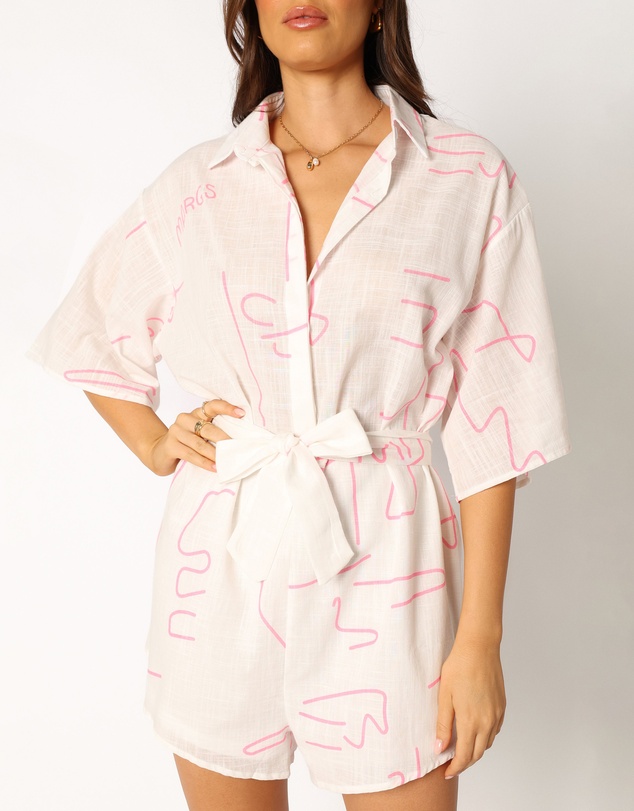Petal & Pup - Kellie Playsuit - White