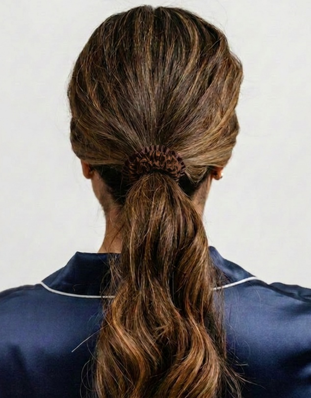 SILK MAGNOLIA - Pure Silk Scrunchie