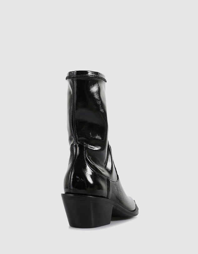 Sempre Di - Jayda Patent Ankle Boots