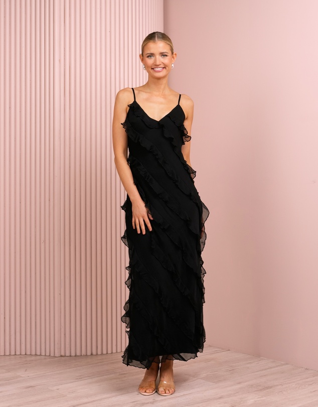 Azzurielle - Priscilla Ruffle Maxi Dress