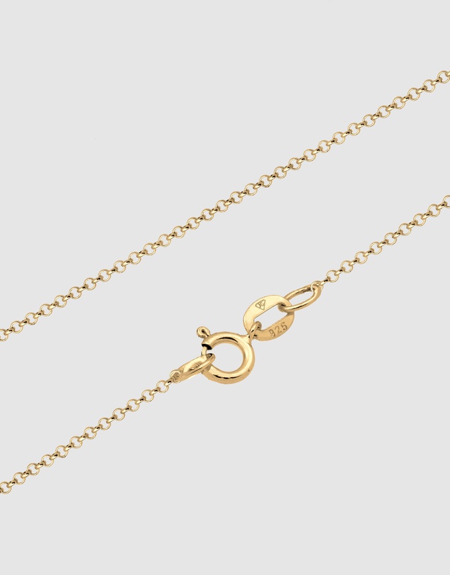 Elli Jewelry - Opal Necklace in Gold-Plated 925 Silver