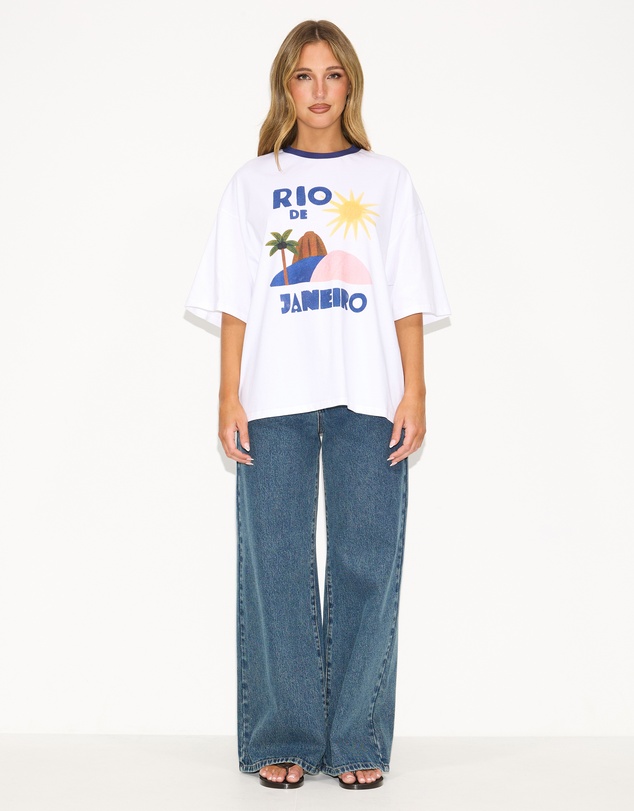 Dazie - Rio De Janeiro Oversized Graphic Tee