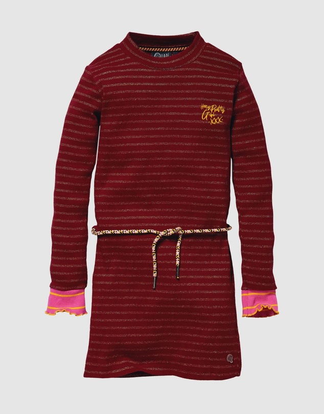 Quapi - Kalina Long Sleeve Stripe Dress - Kids-Teens