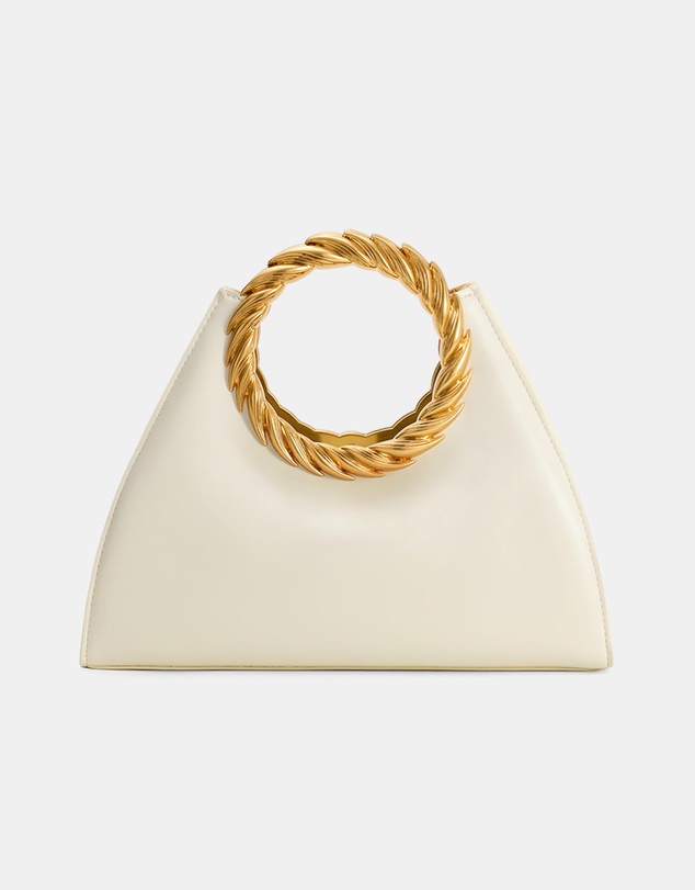 JW PEI - Amiya Leaf Handle Sculpture Bag