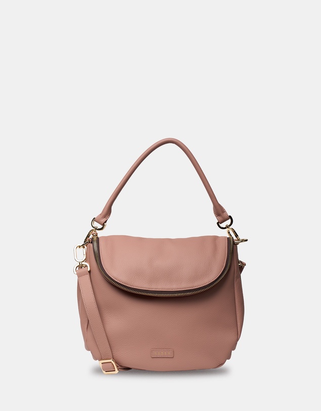 SABEN - Frankie Leather Handbag Rosewater