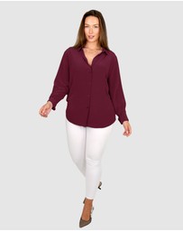 The Fable - Crimson Silk Shirt