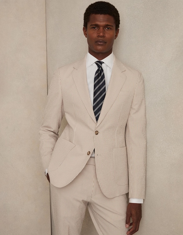 REISS - Bay Seersucker Jacket
