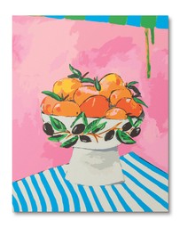 Journey Of Something - Paint by Numbers - Bowl of Oranges
