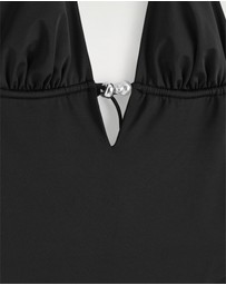 COS - Embellished Plunge-Neck Swimsuit