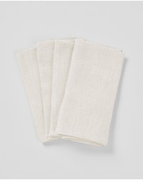 Aura Home - Vintage Pure Linen Napkins Set of 4