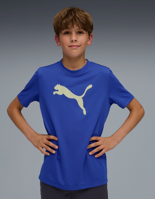 Puma - Train All Day Cat Logo Tee - Boys