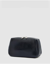 Republic of Florence - The Otto Blue Leather Dopp Kit