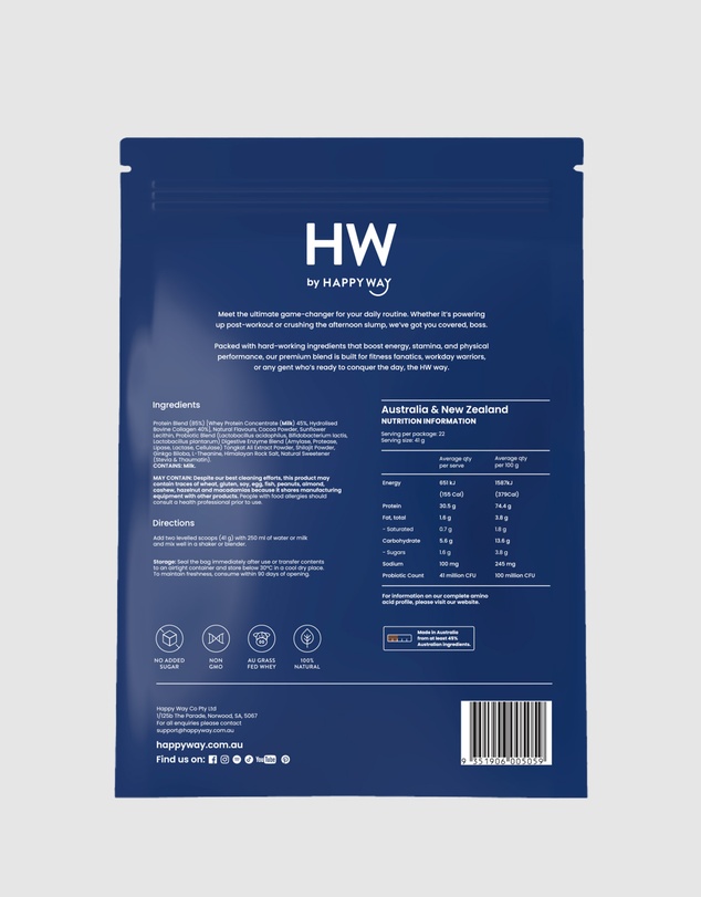 Happy Way - Men's Chocolate Whey Protein Powder