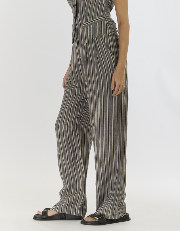 Amelius - Set Sail Linen Stripe Pant