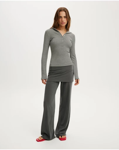 Cotton On - Hooded Blake Henley LS Top