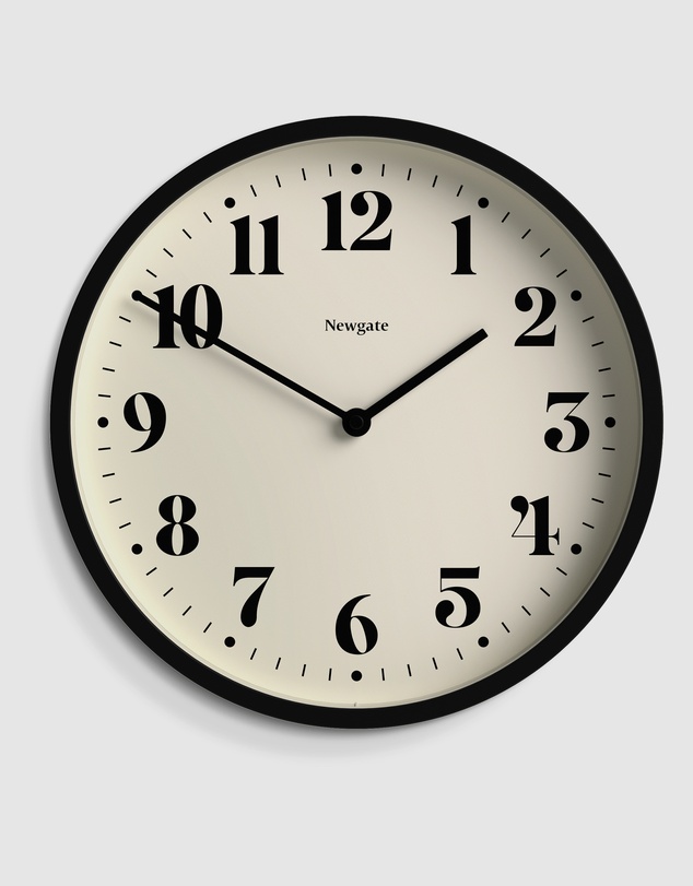 Newgate - Newgate Number Four Wall Clock Matte Black