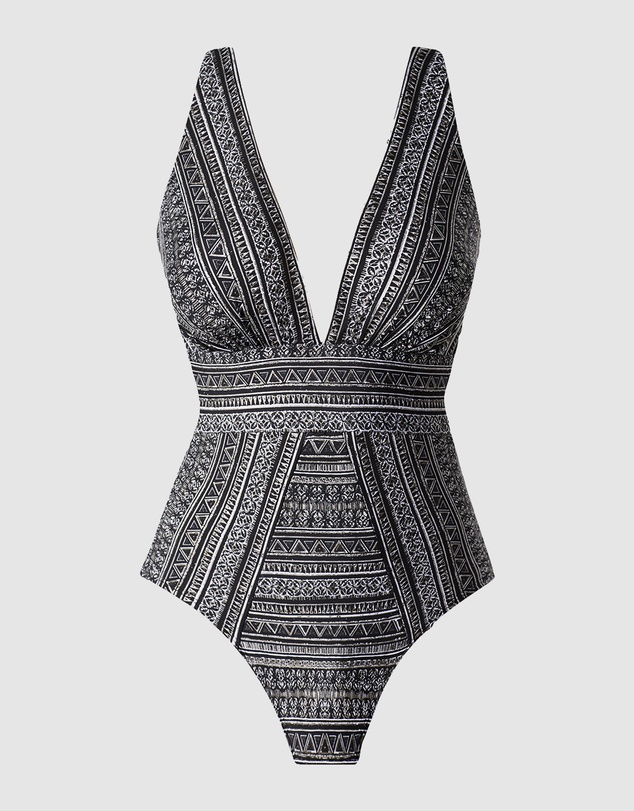 Miraclesuit Swimwear  - Elysium Odyssey Plunge Tummy Control Shaping Swimsuit