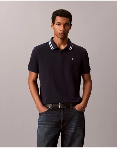 Calvin Klein Jeans - Casual Pique Classic Tipped Polo Shirt