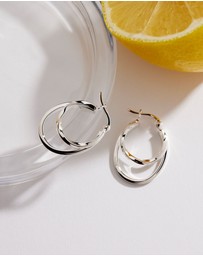 Najo - Sea of Change Silver Hoop Earrings