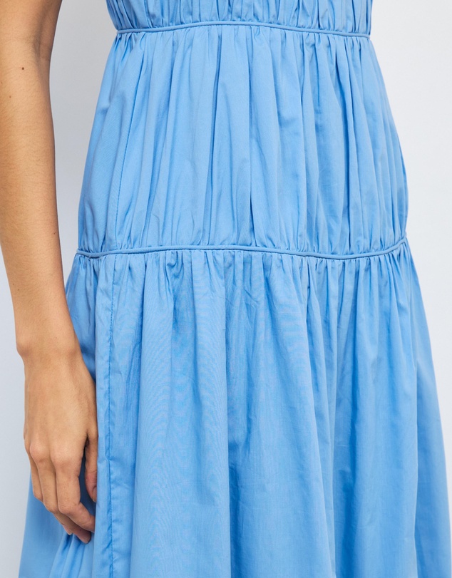 AERE - Lena Gathered Cotton Midi Dress