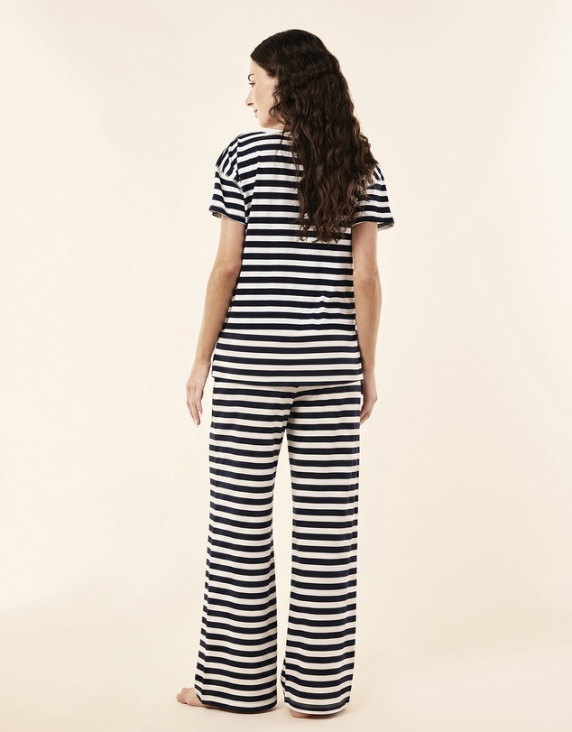 Papinelle - Jada Organic Cotton Knit Short Sleeve Tee & Straight Leg Pant